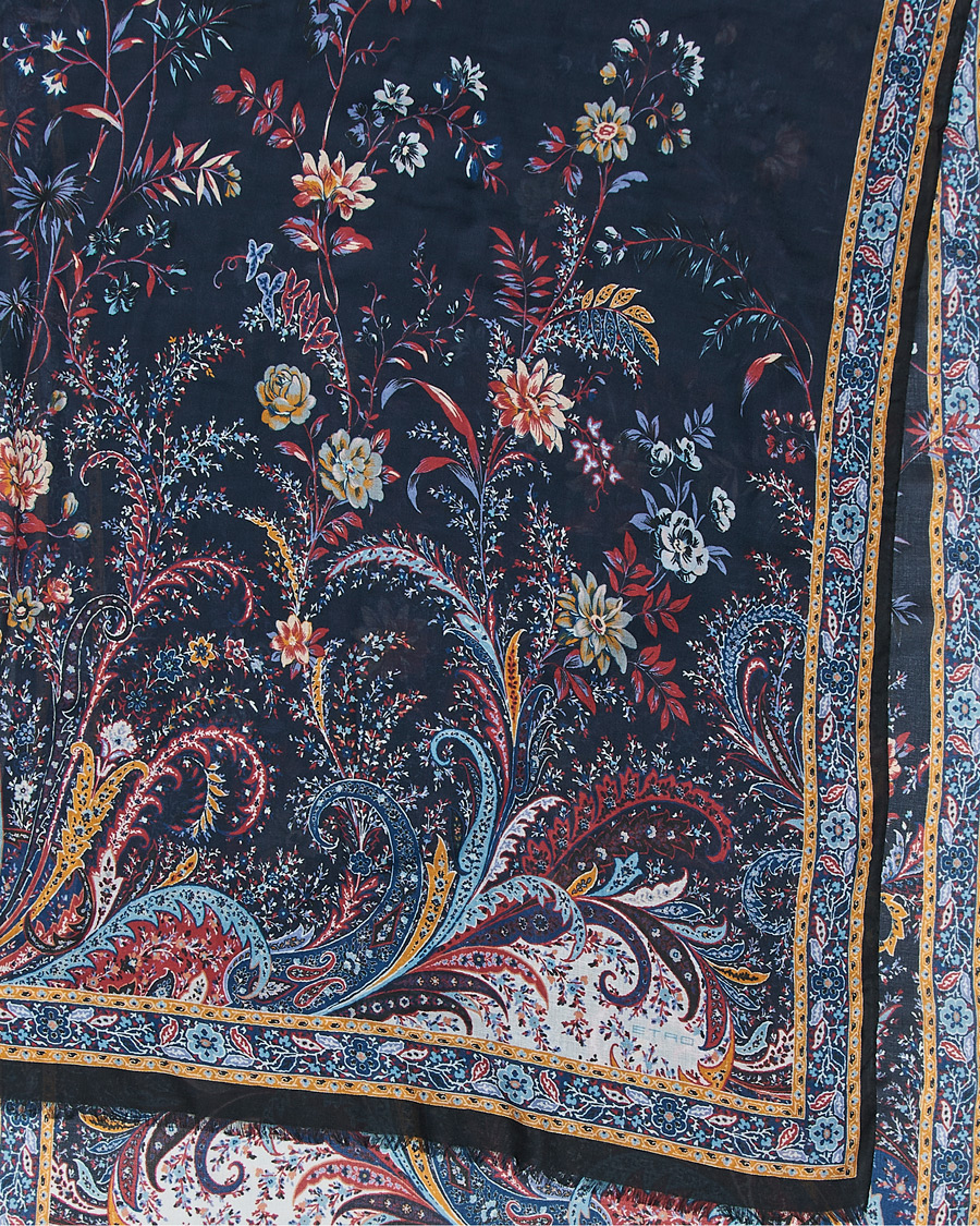 Mies | Etro Modal/Cashmere Printed Scarf Navy | Etro | Modal/Cashmere Printed Scarf Navy