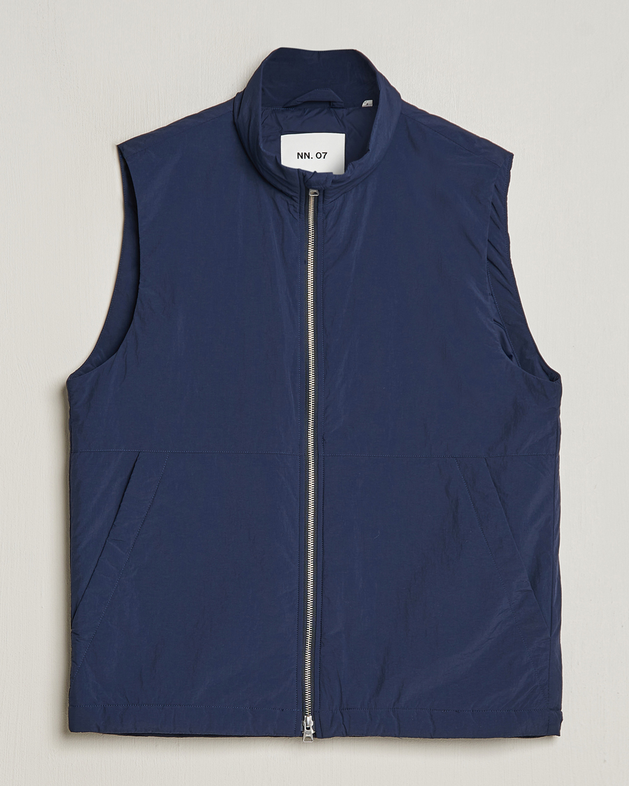 Mies | Takit | NN07 | Zack Recycled Vest Navy Blue