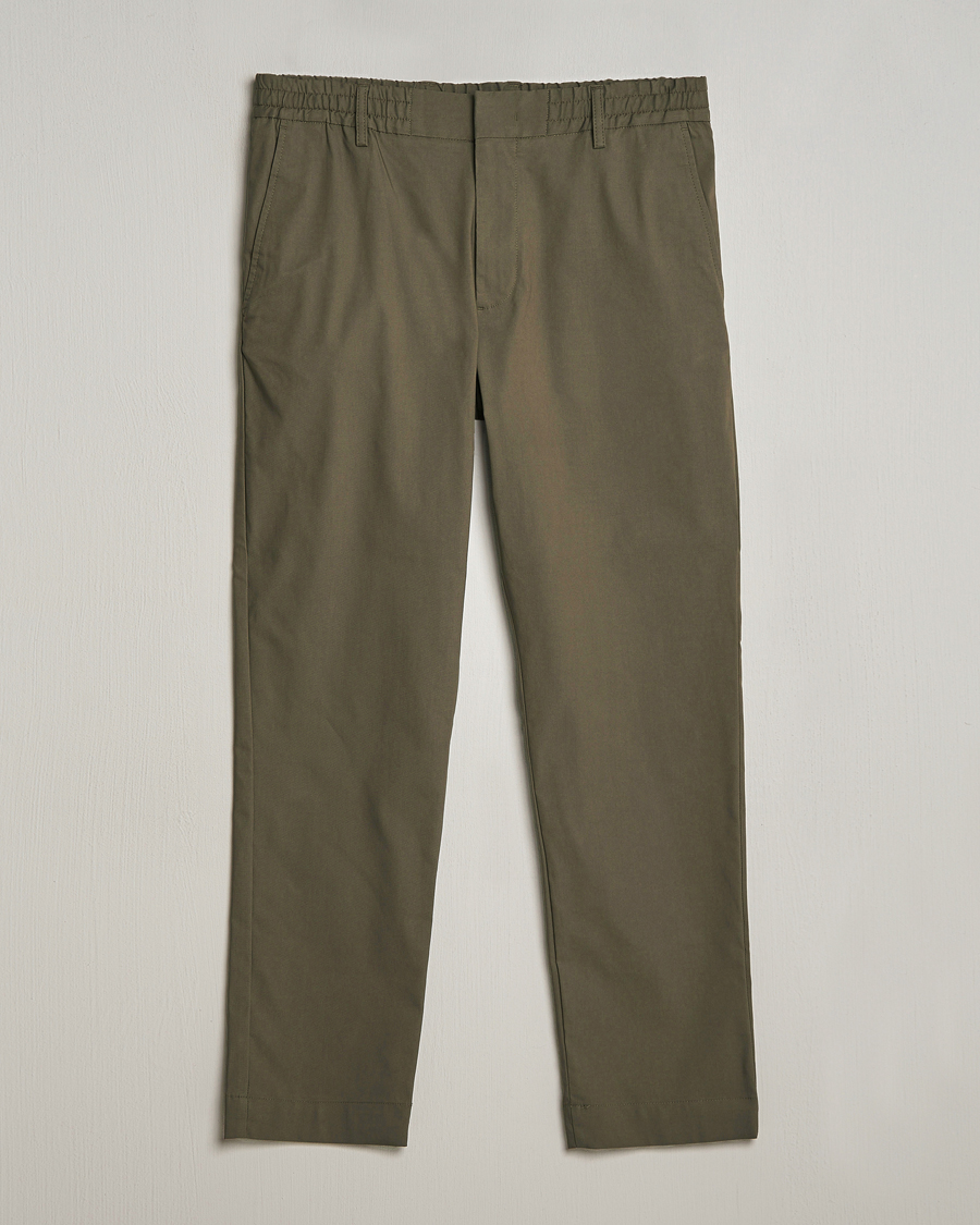 Mies | Housut | NN07 | Billie Drawstring Pants Capers Green