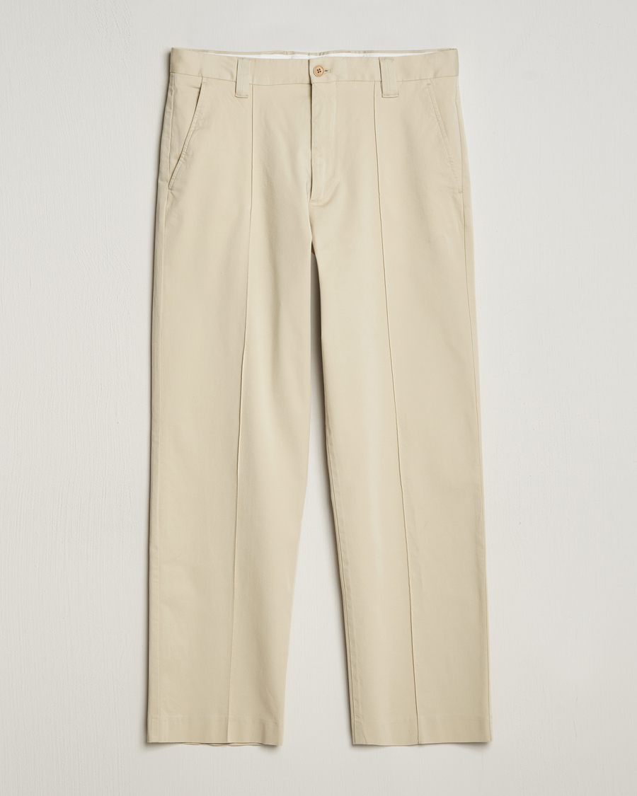 Mies | Housut | NN07 | Tauber Pleated Trousers Ecru