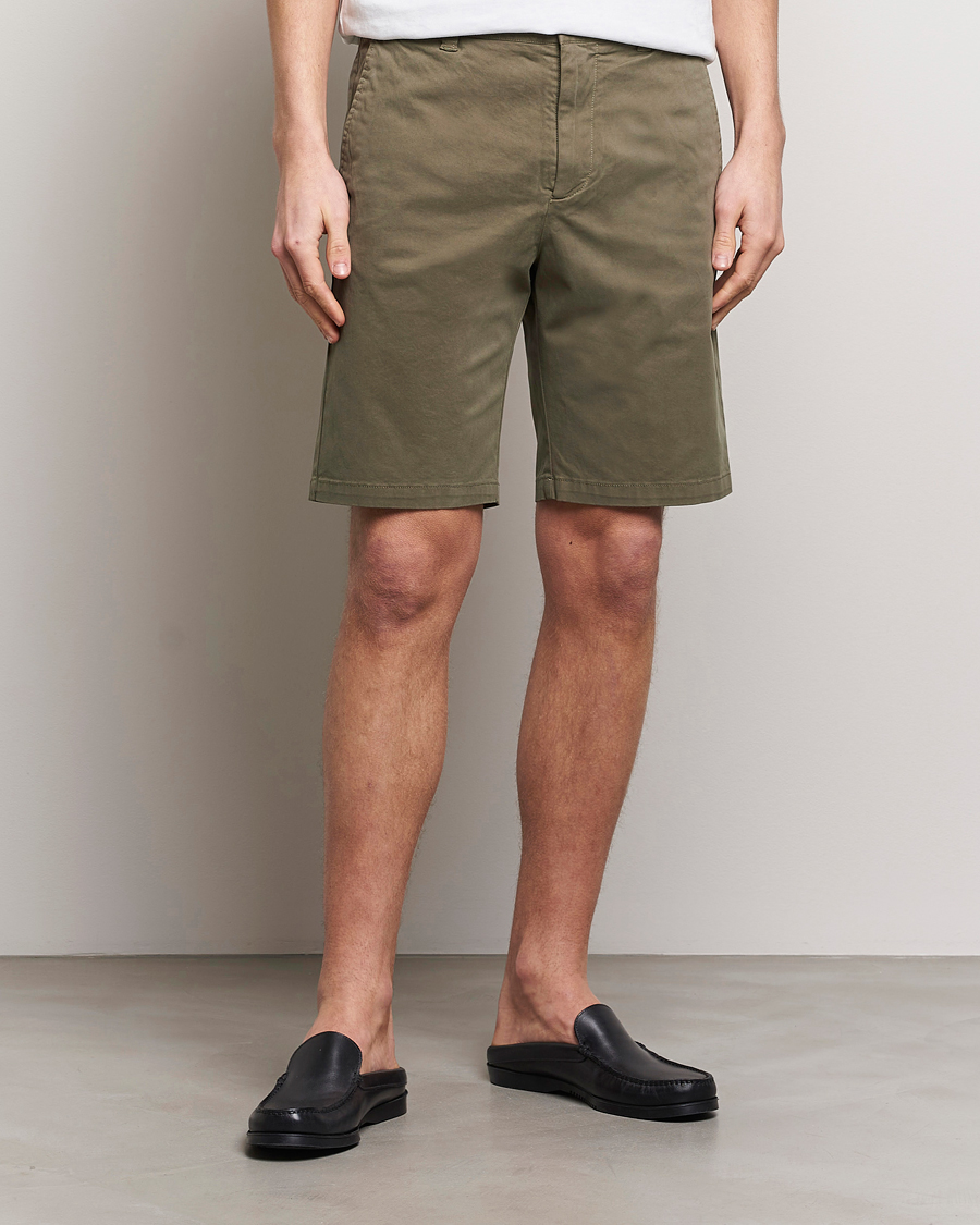 Mies | Chino-shortsit | NN07 | Crown Shorts Capers Green