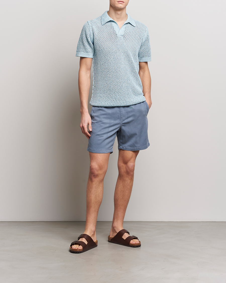 Mies | Shortsit | NN07 | Gregor Tencel Drawstring Shorts Swedish Blue
