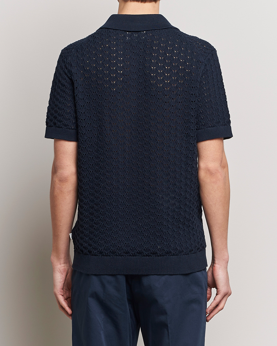 Mies | Pikeet | NN07 | Manuel Structured Polo Navy Blue