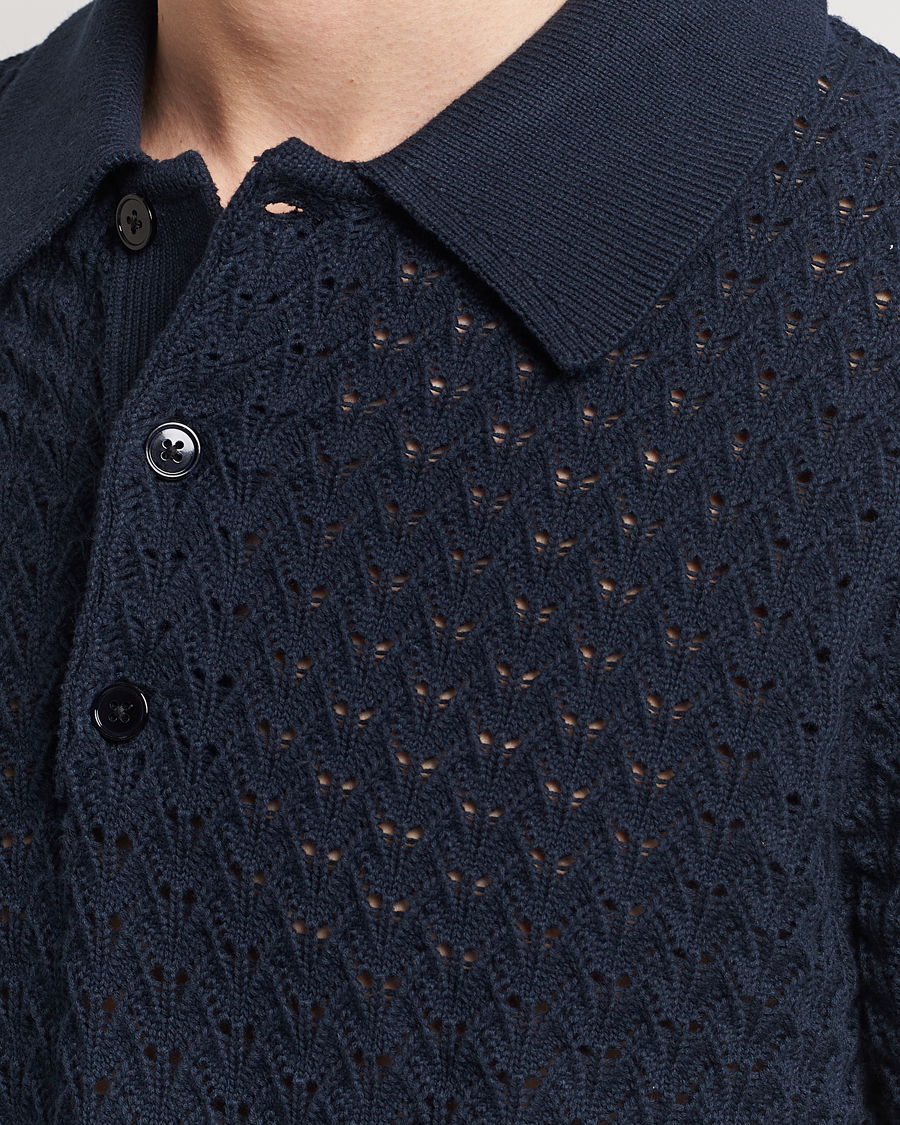 Mies | Pikeet | NN07 | Manuel Structured Polo Navy Blue