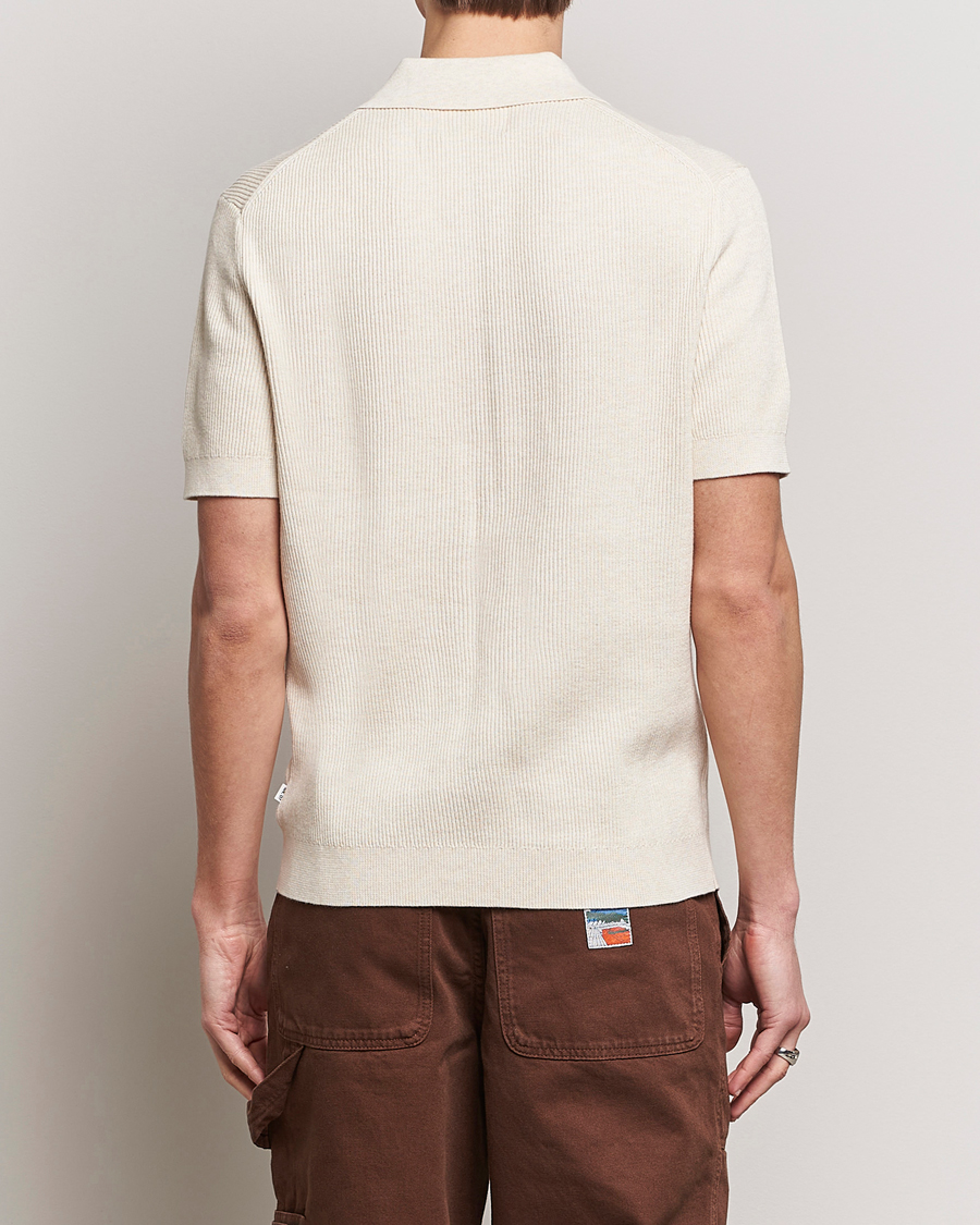 Mies | Pikeet | NN07 | Hansie Zip Polo Ecru