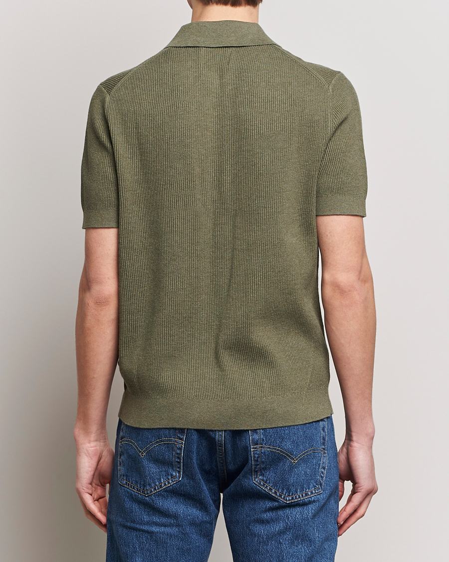 Mies | Pikeet | NN07 | Hansie Zip Polo Capers Green