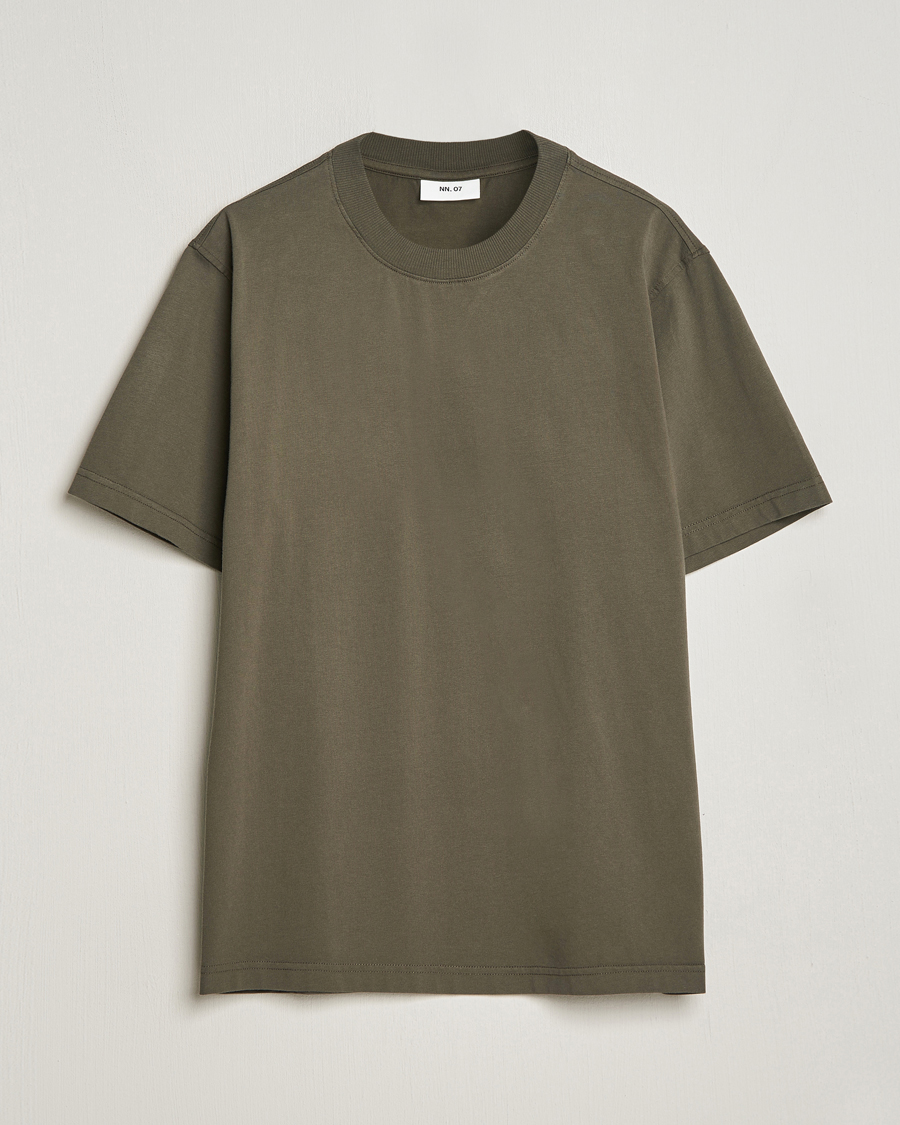Mies | T-paidat | NN07 | Adam Pima Crew Neck T-Shirt Capers Green