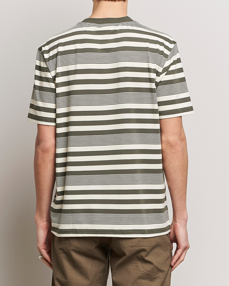 Mies | T-paidat | NN07 | Adam Striped Crew Neck T-Shirt Capers Green