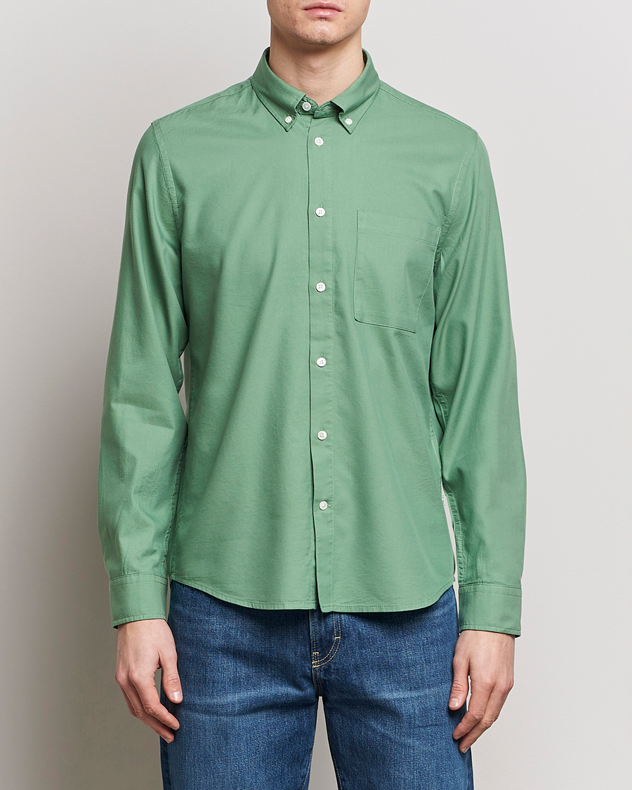 Mies | Vaatteet | NN07 | Arne Tencel Shirt Hedge Green