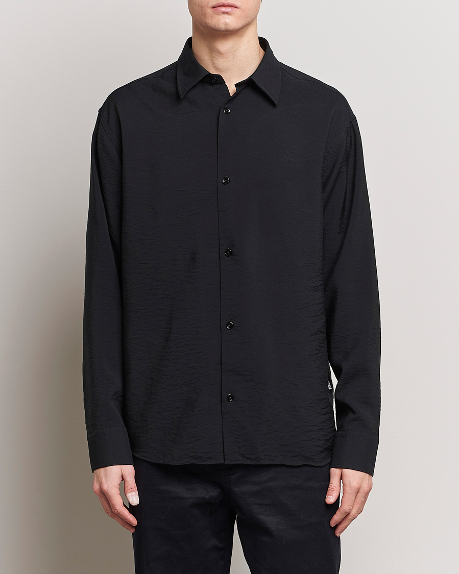 Mies | Rennot | NN07 | Freddy Structured Shirt Black