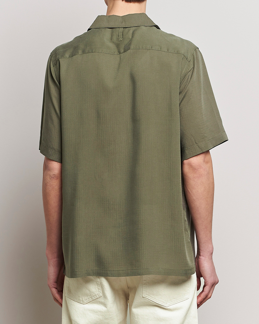 Mies | Kauluspaidat | NN07 | Julio Ripstop Short Sleeve Shirt Capers Green
