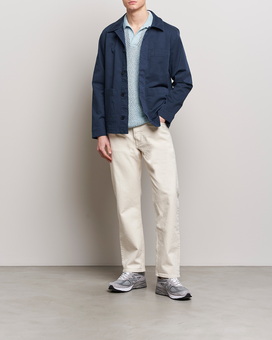 Mies | Kauluspaidat | NN07 | Olav Overshirt Navy Blue