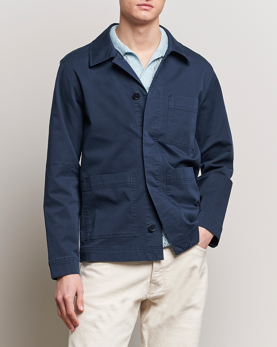 Mies | Kauluspaidat | NN07 | Olav Overshirt Navy Blue