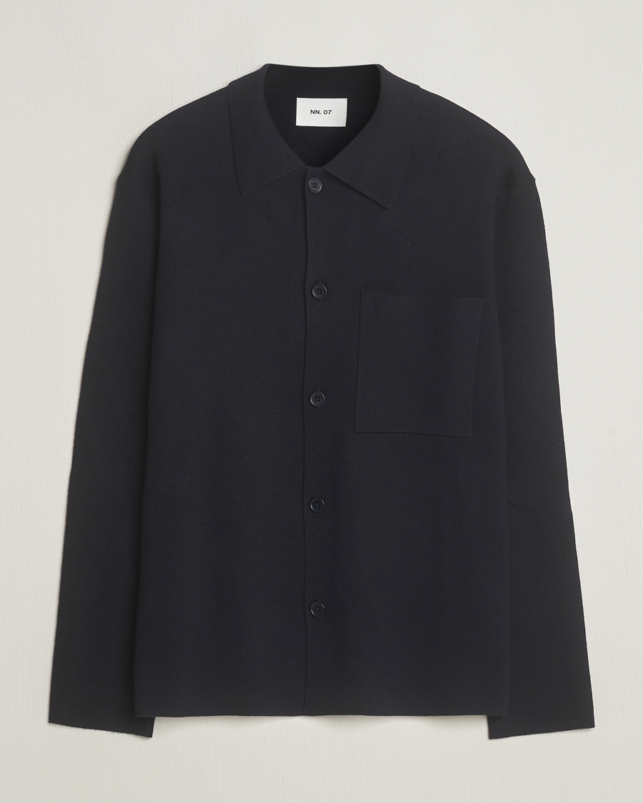 Mies | Puserot | NN07 | Jonas Cotton/Modal Cardigan Navy Blue