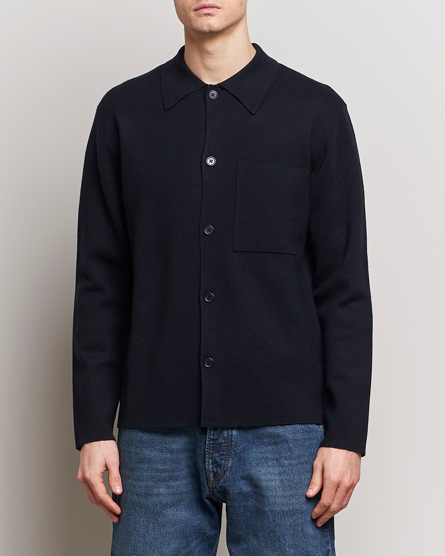 Mies | Puserot | NN07 | Jonas Cotton/Modal Cardigan Navy Blue