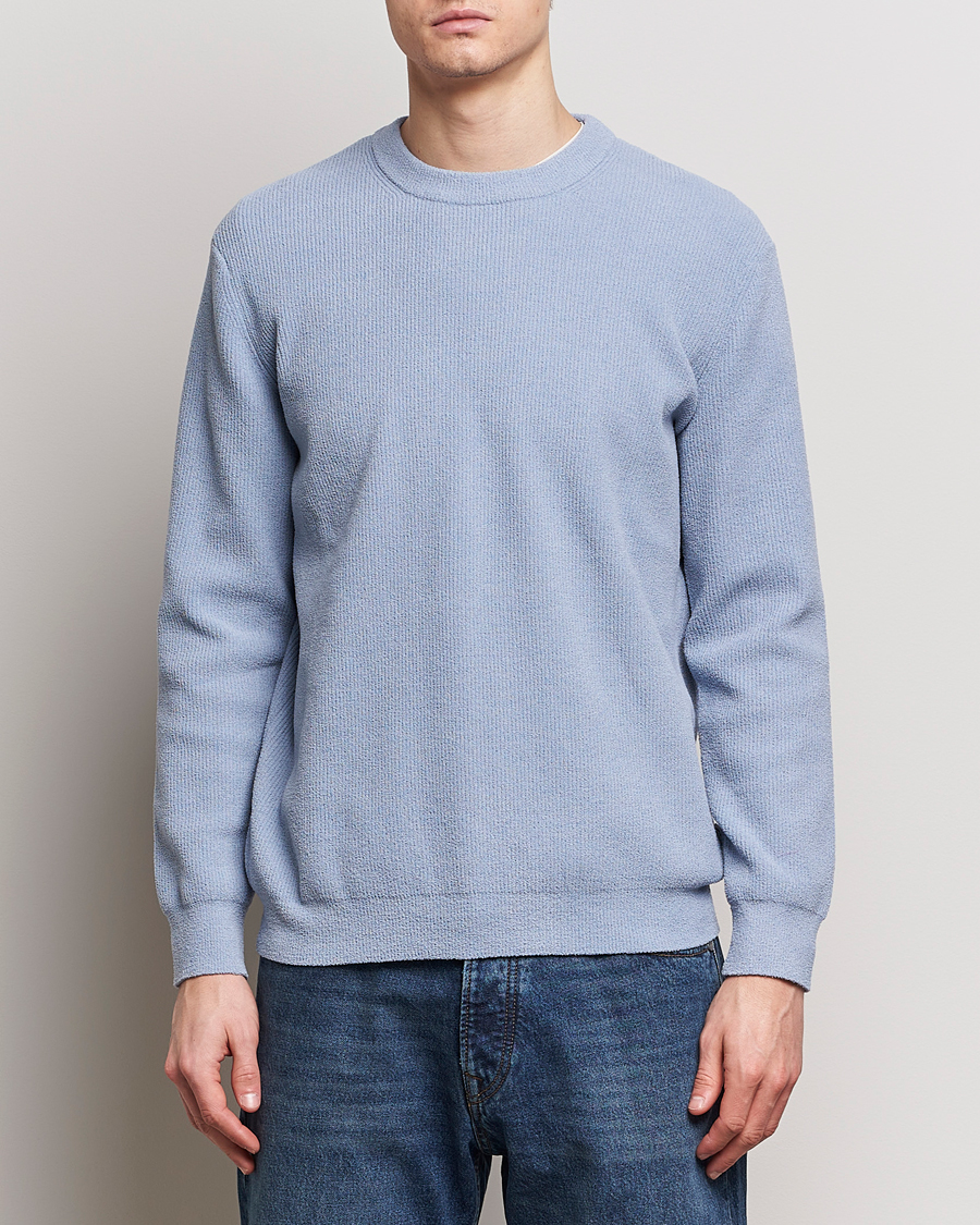 Herr | Stickade tröjor | NN07 | Danny Knitted Sweater Ashley Blue