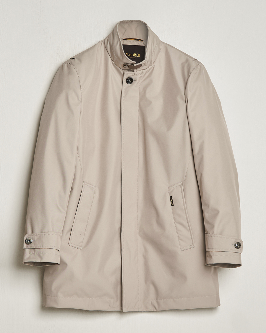 Mies | Takit | MooRER | Waterproof Car Coat Light Grey