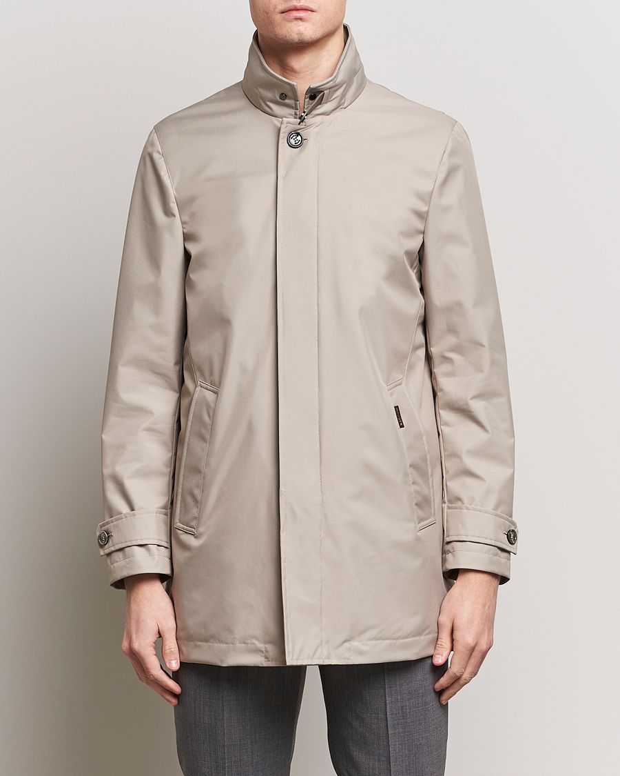 Mies | Takit | MooRER | Waterproof Car Coat Light Grey