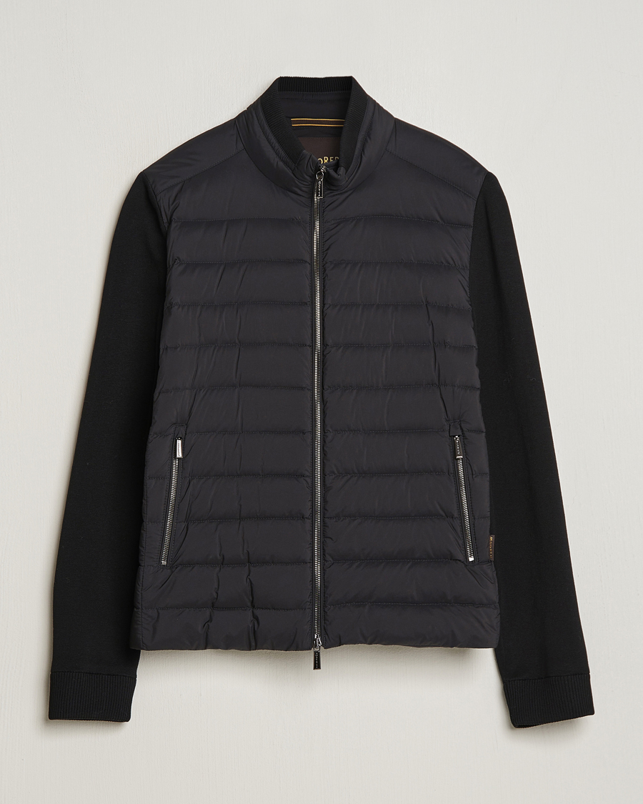 Mies | Takit | MooRER | Hybrid Padded Jacket Black