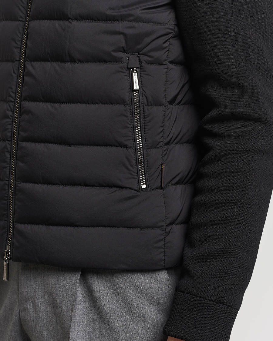 Mies | Takit | MooRER | Hybrid Padded Jacket Black