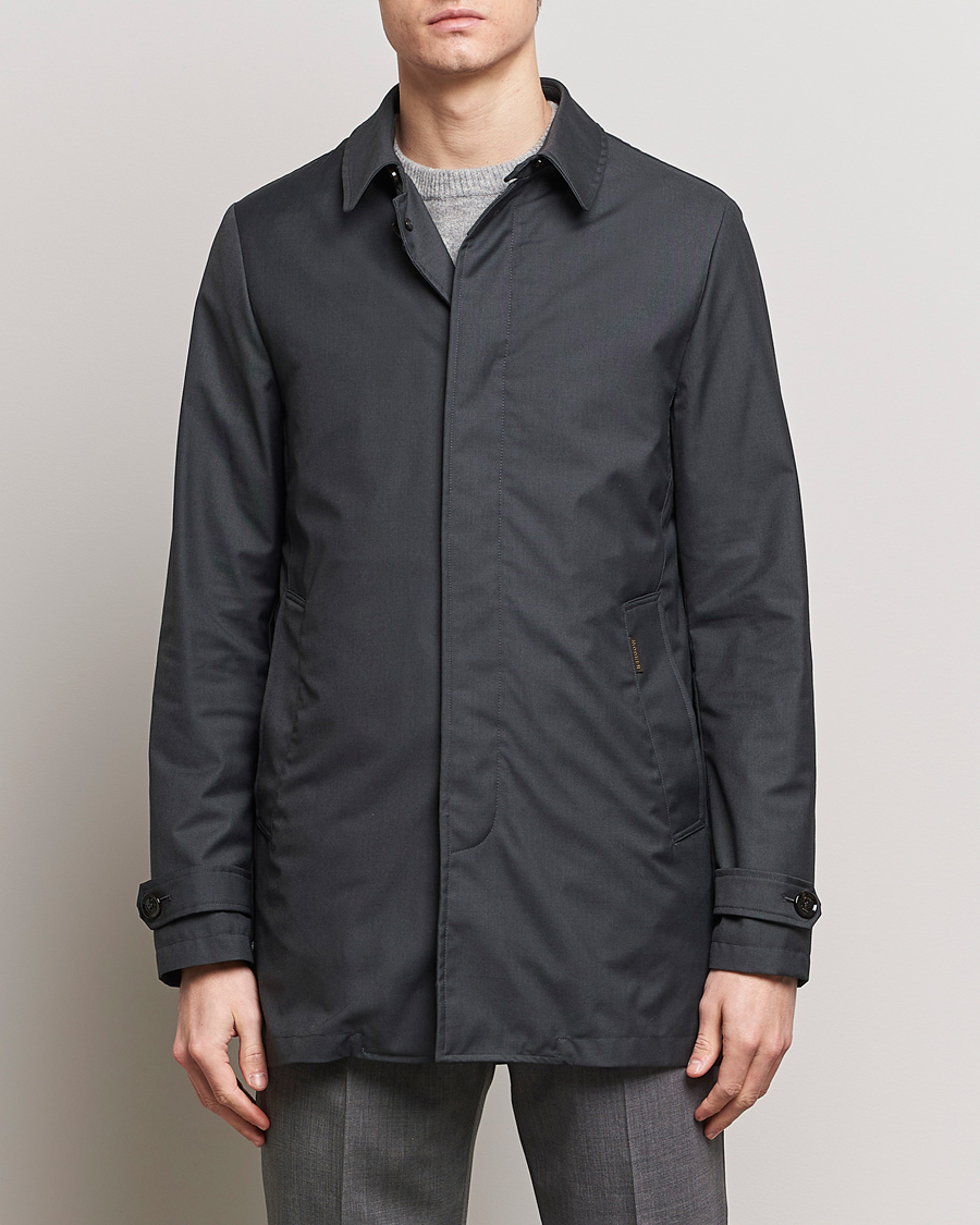 Mies |  | MooRER | Waterproof Detachable Liner Tech Coat Dark Grey