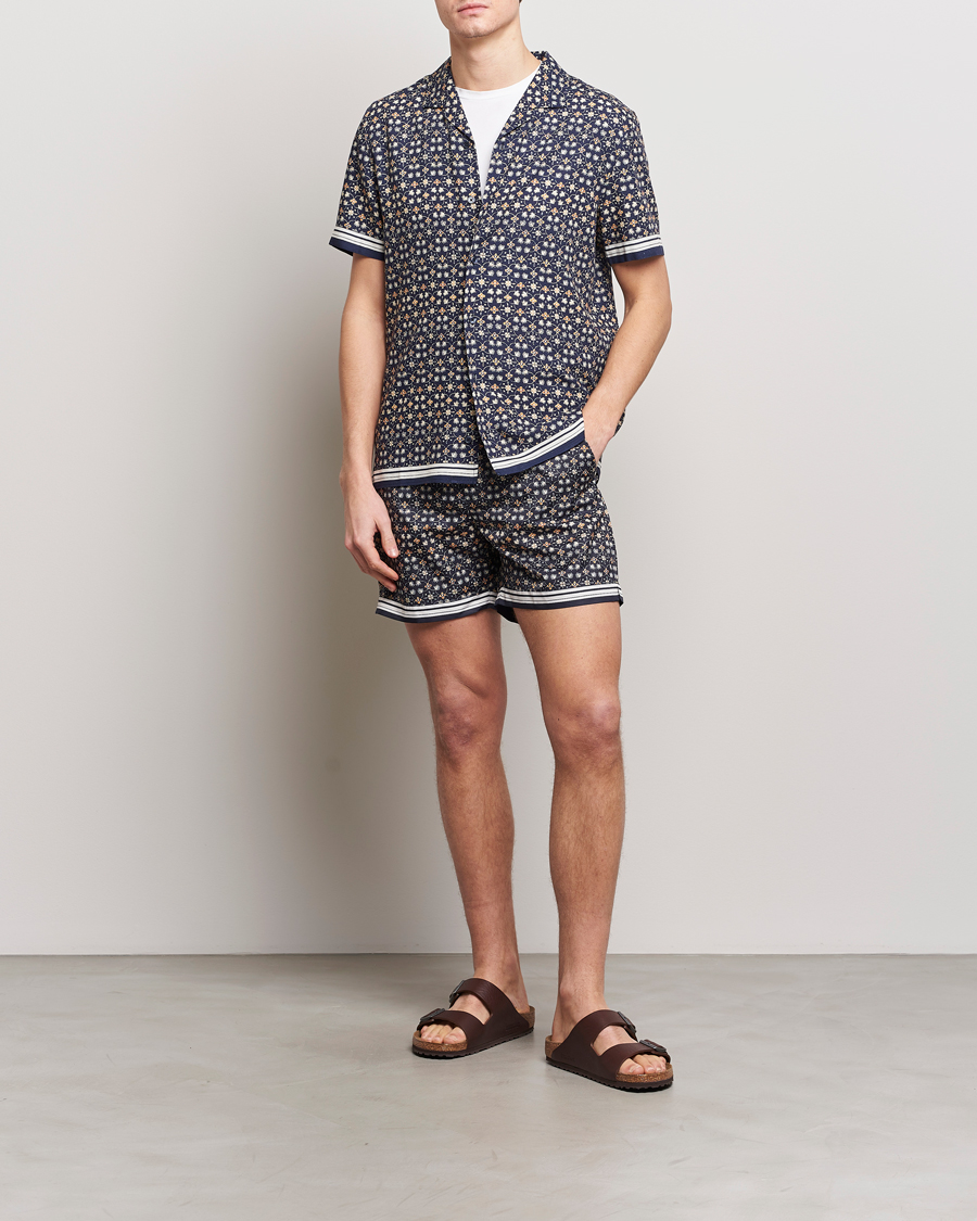 Mies | Uimahousut | Orlebar Brown | Bulldog Fiore Swimshorts Night Iris