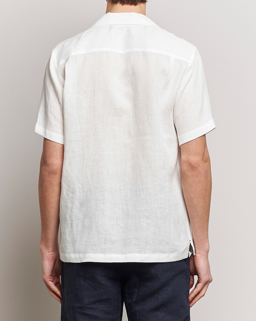 Mies | Kauluspaidat | Orlebar Brown | Maitan Short Sleeve Linen Shirt White