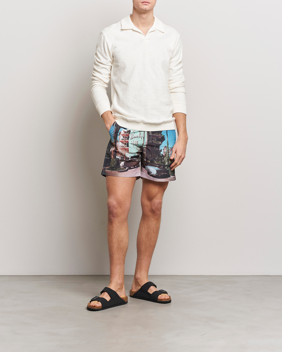 Mies | Puserot | Orlebar Brown | Santino Organic Cotton Terry Polo White Sand