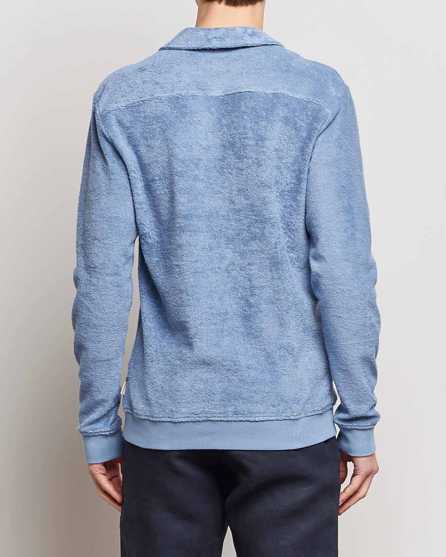 Mies | Puserot | Orlebar Brown | Santino Organic Cotton Terry Polo Springfield Blue