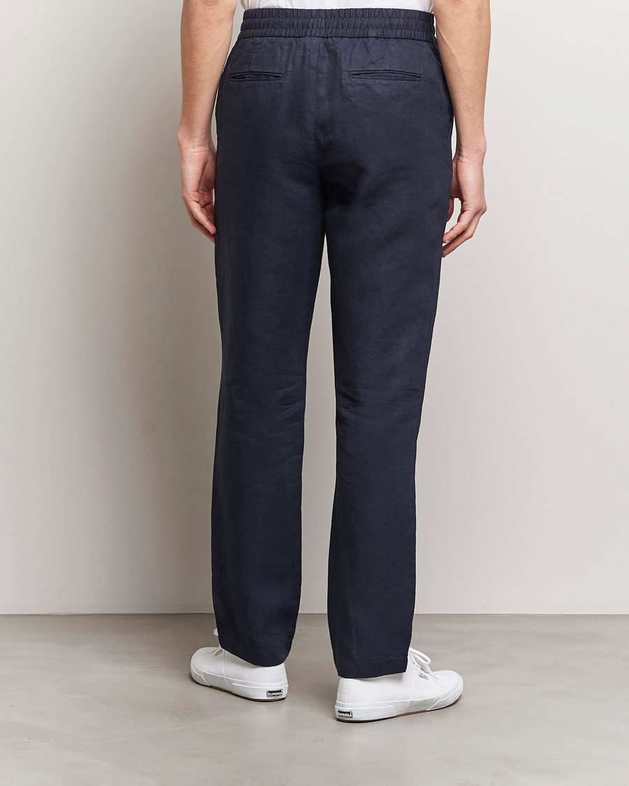 Mies | Housut | Orlebar Brown | Cornell Linen Trousers Night Iris