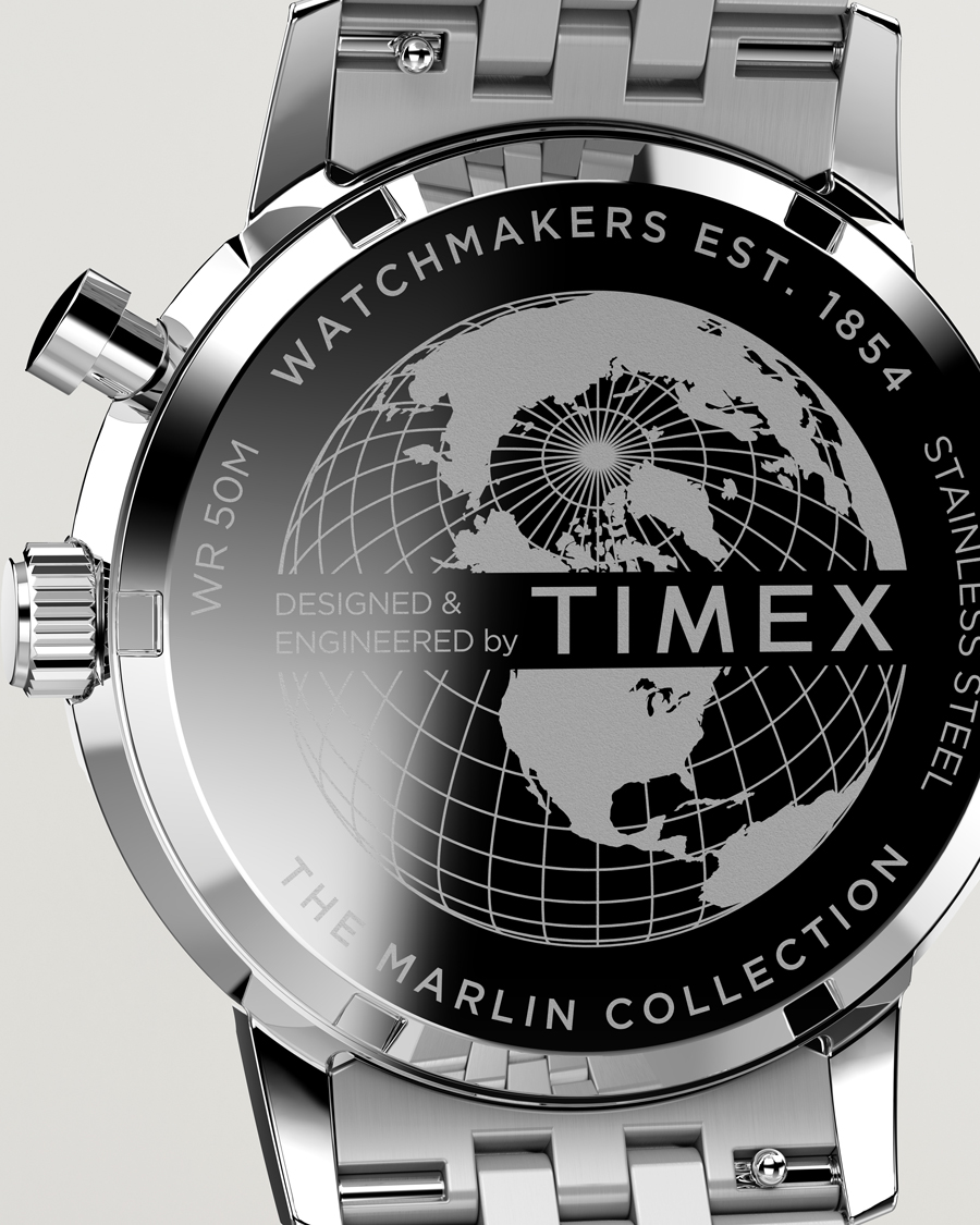 Mies | Timex Marlin Moon Phase Quartz Steel 40mm Blue Dial | Timex | Marlin Moon Phase Quartz Steel 40mm Blue Dial
