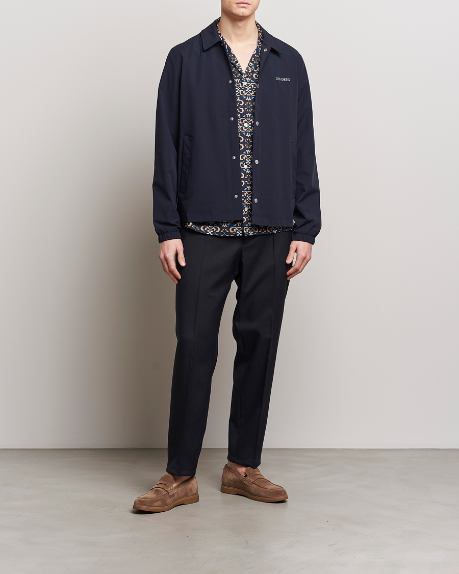 Mies | Takit | LES DEUX | Idris Coach Jacket Dark Navy