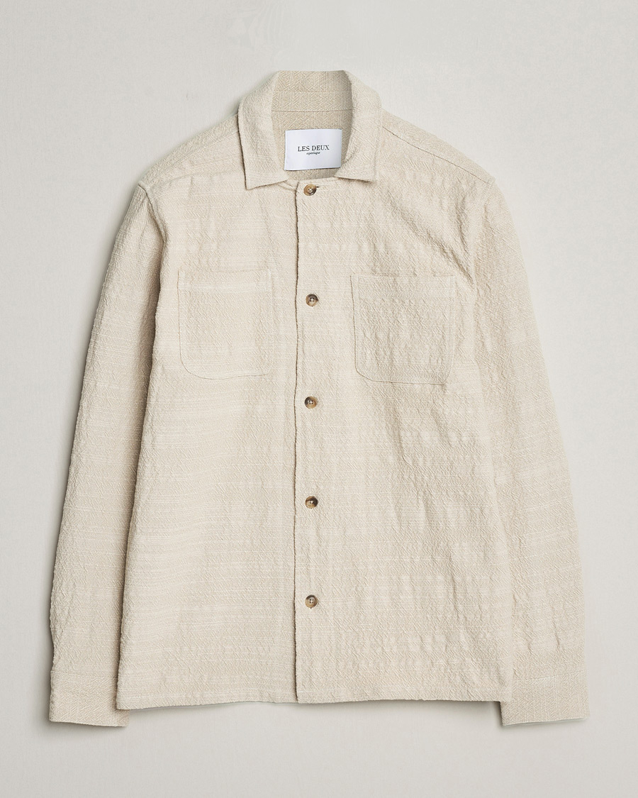 Mies | Kauluspaidat | LES DEUX | Isaac Overshirt Ivory