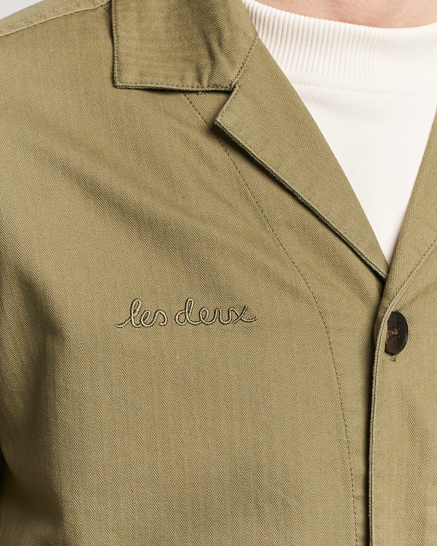 Mies | Kauluspaidat | LES DEUX | Lester Fatigue Shirt Surplus Green