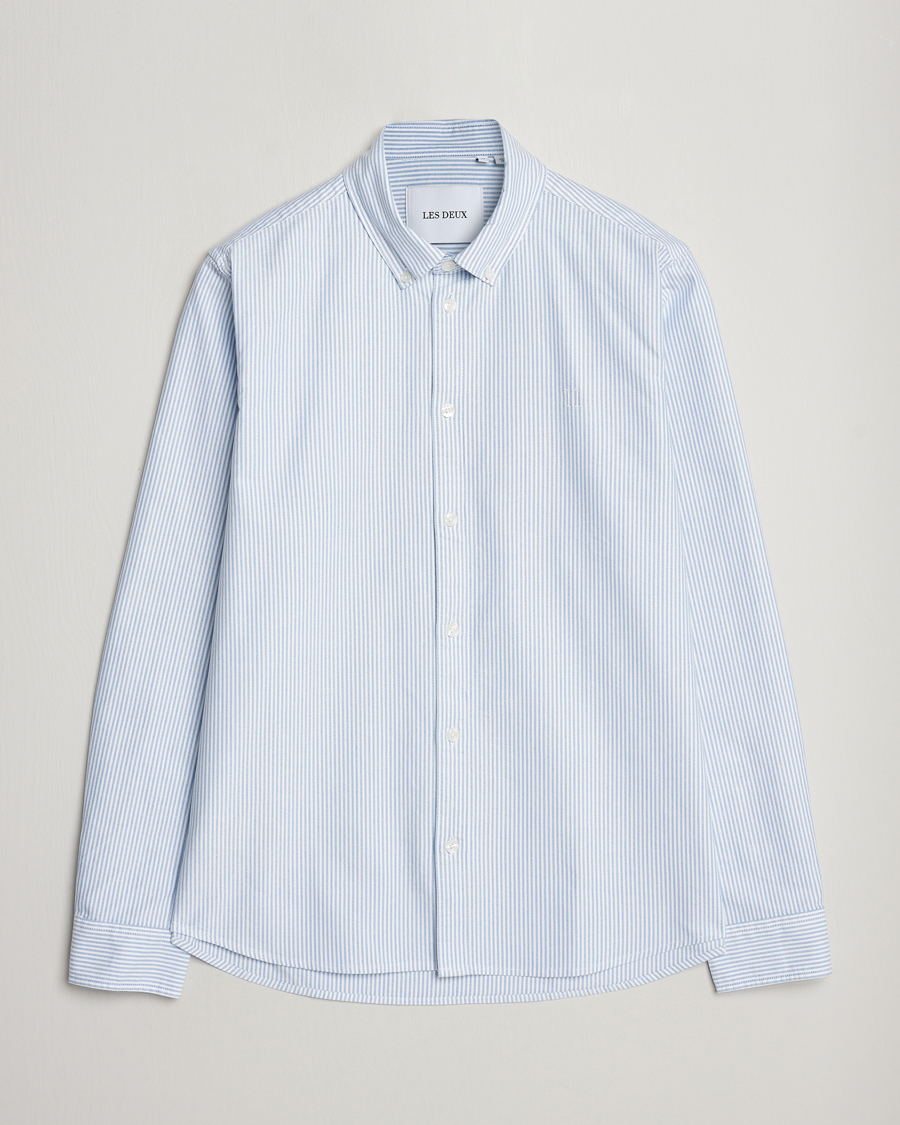 Mies | Kauluspaidat | LES DEUX | Kristian Oxford Shirt Light Blue/White