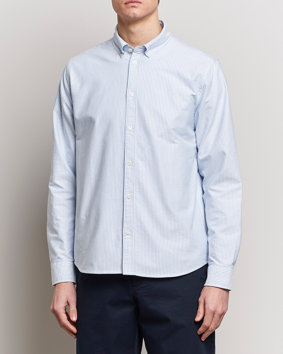Mies | LES DEUX | LES DEUX | Kristian Oxford Shirt Light Blue/White