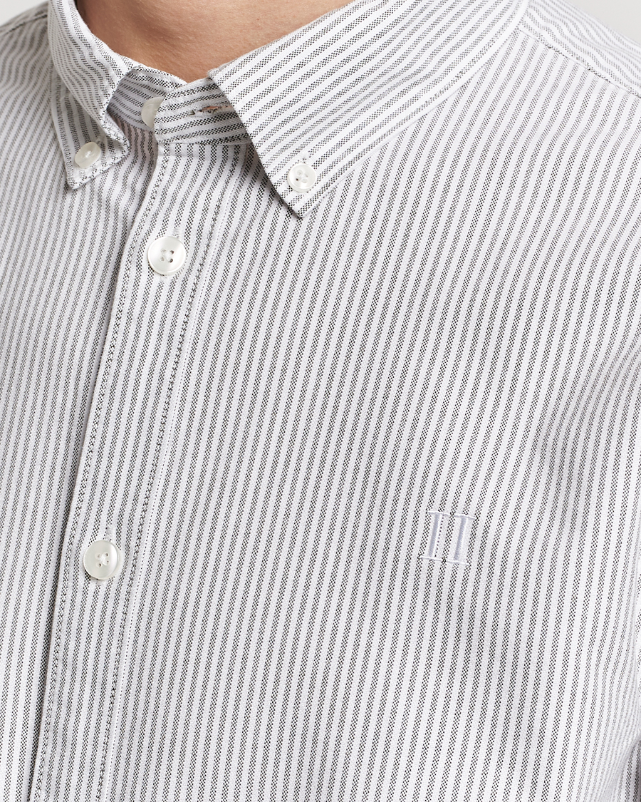 Mies | Kauluspaidat | LES DEUX | Kristian Oxford Shirt Green/White