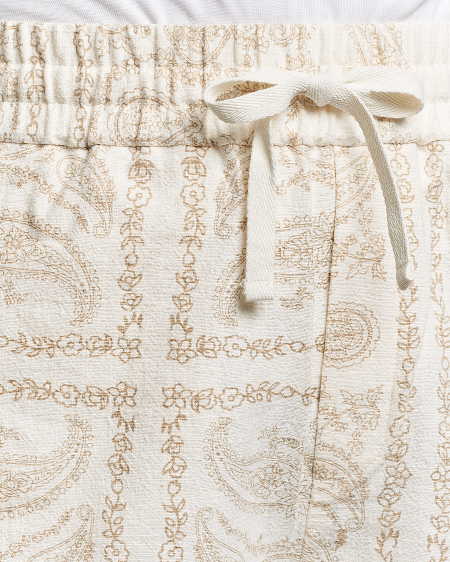 Mies | Shortsit | LES DEUX | Lesley Paisley Shorts Light Ivory