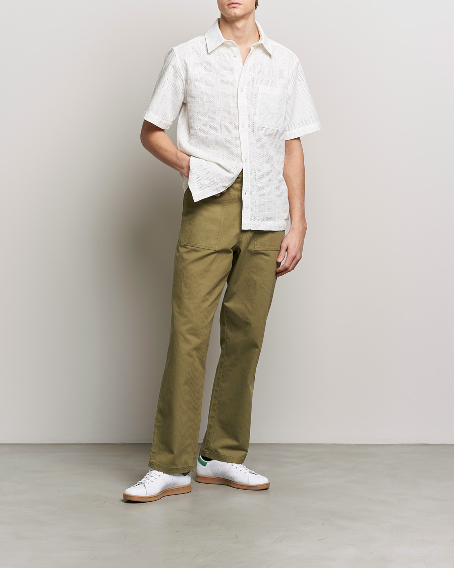 Mies | Kauluspaidat | LES DEUX | Charlie Short Sleeve Shirt Light Ivory