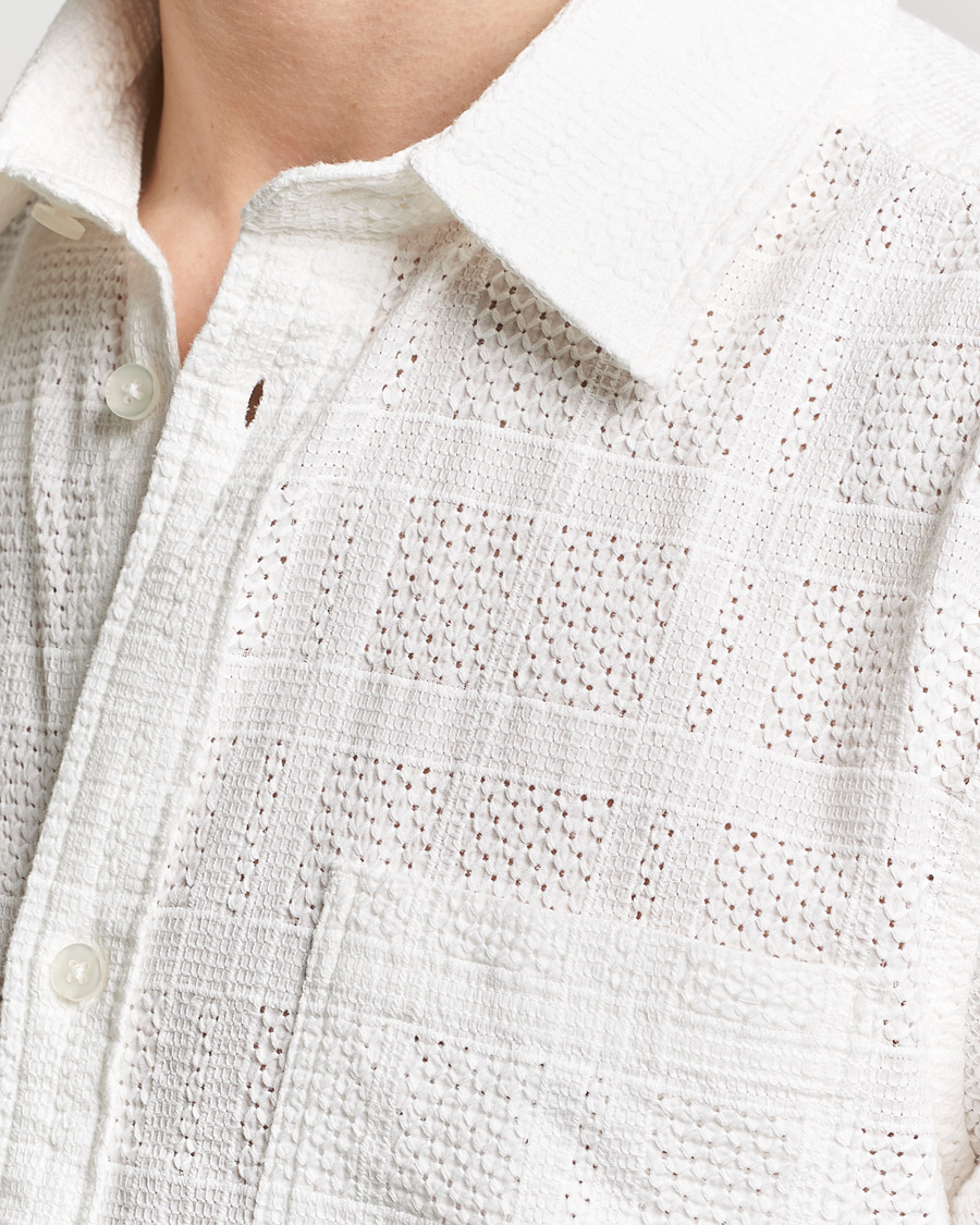 Mies | Kauluspaidat | LES DEUX | Charlie Short Sleeve Shirt Light Ivory