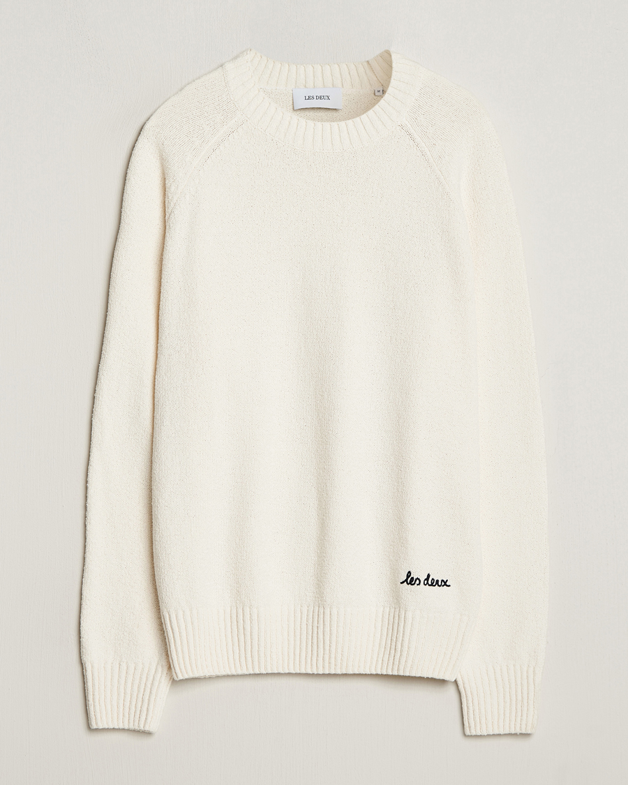 Mies | Puserot | LES DEUX | Brad Roundneck Knit Ivory