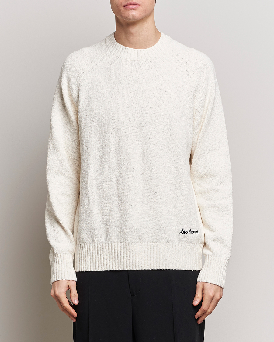 Mies | Puserot | LES DEUX | Brad Roundneck Knit Ivory