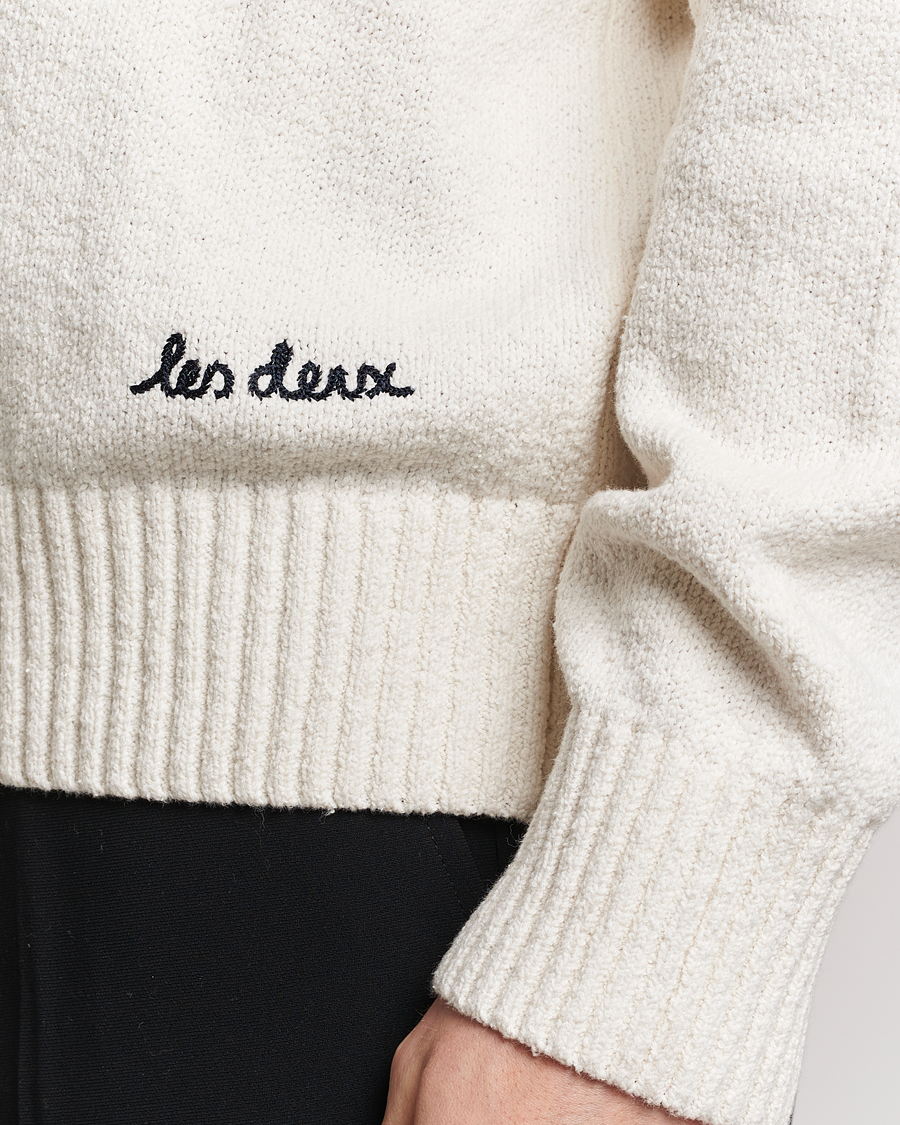 Mies | Puserot | LES DEUX | Brad Roundneck Knit Ivory