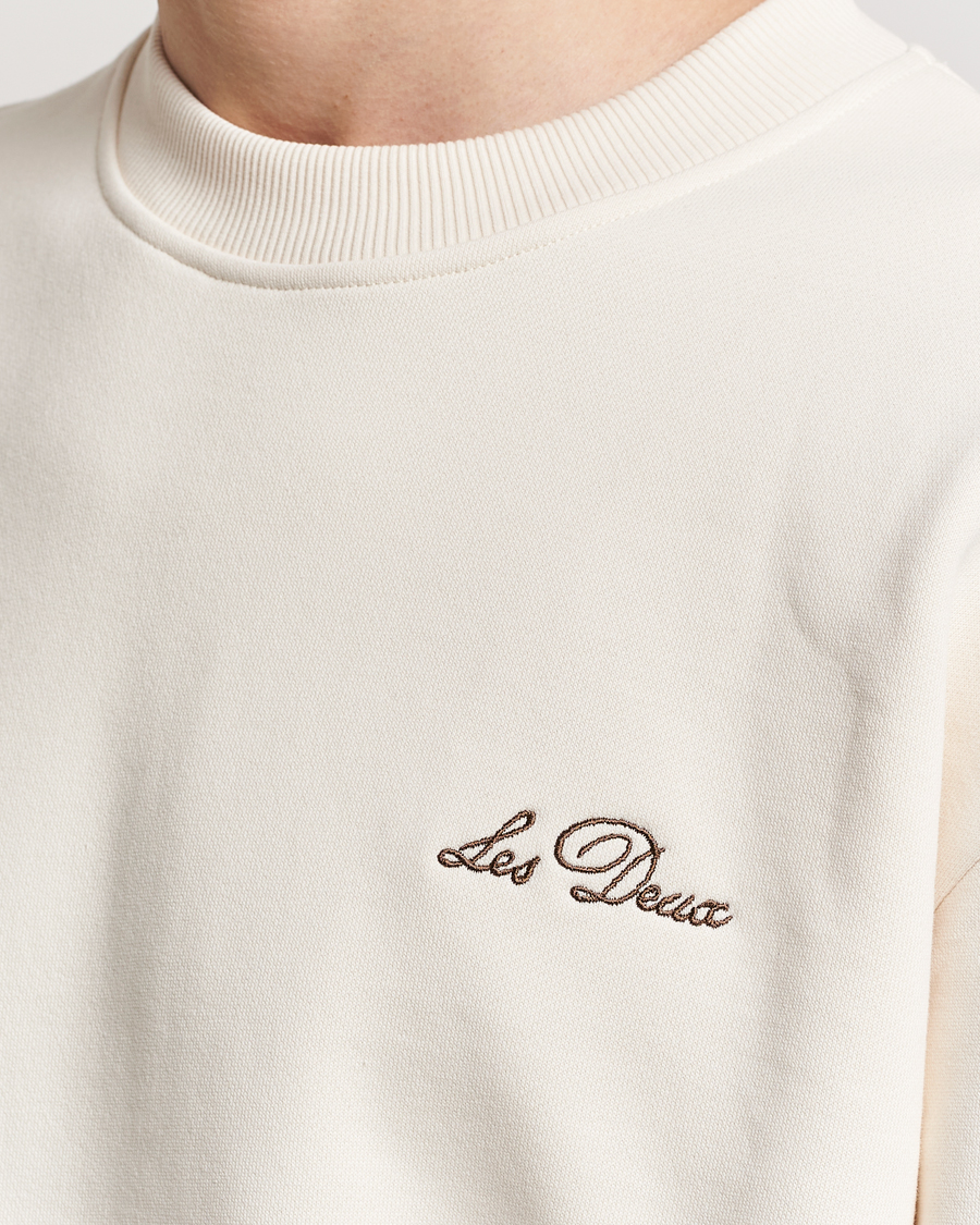 Mies | Puserot | LES DEUX | Crew Sweatshirt Light Ivory