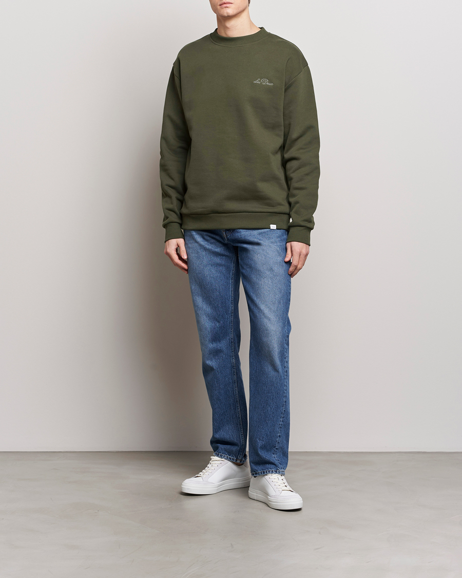 Mies | Puserot | LES DEUX | Crew Sweatshirt Forrest Green