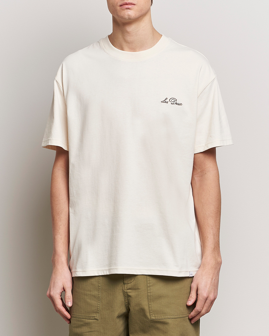 Mies | Vaatteet | LES DEUX | Crew T-Shirt Light Ivory