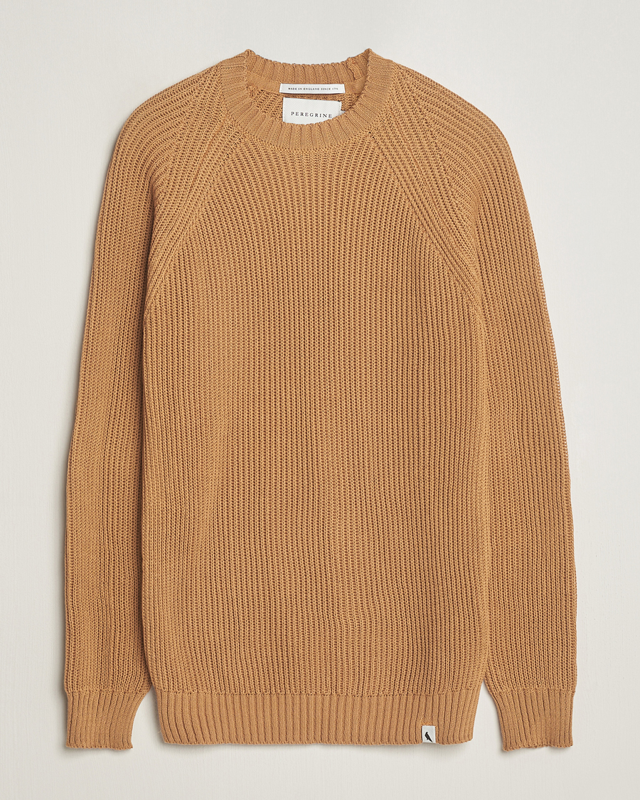 Mies | Puserot | Peregrine | Harry Organic Cotton Sweater Amber