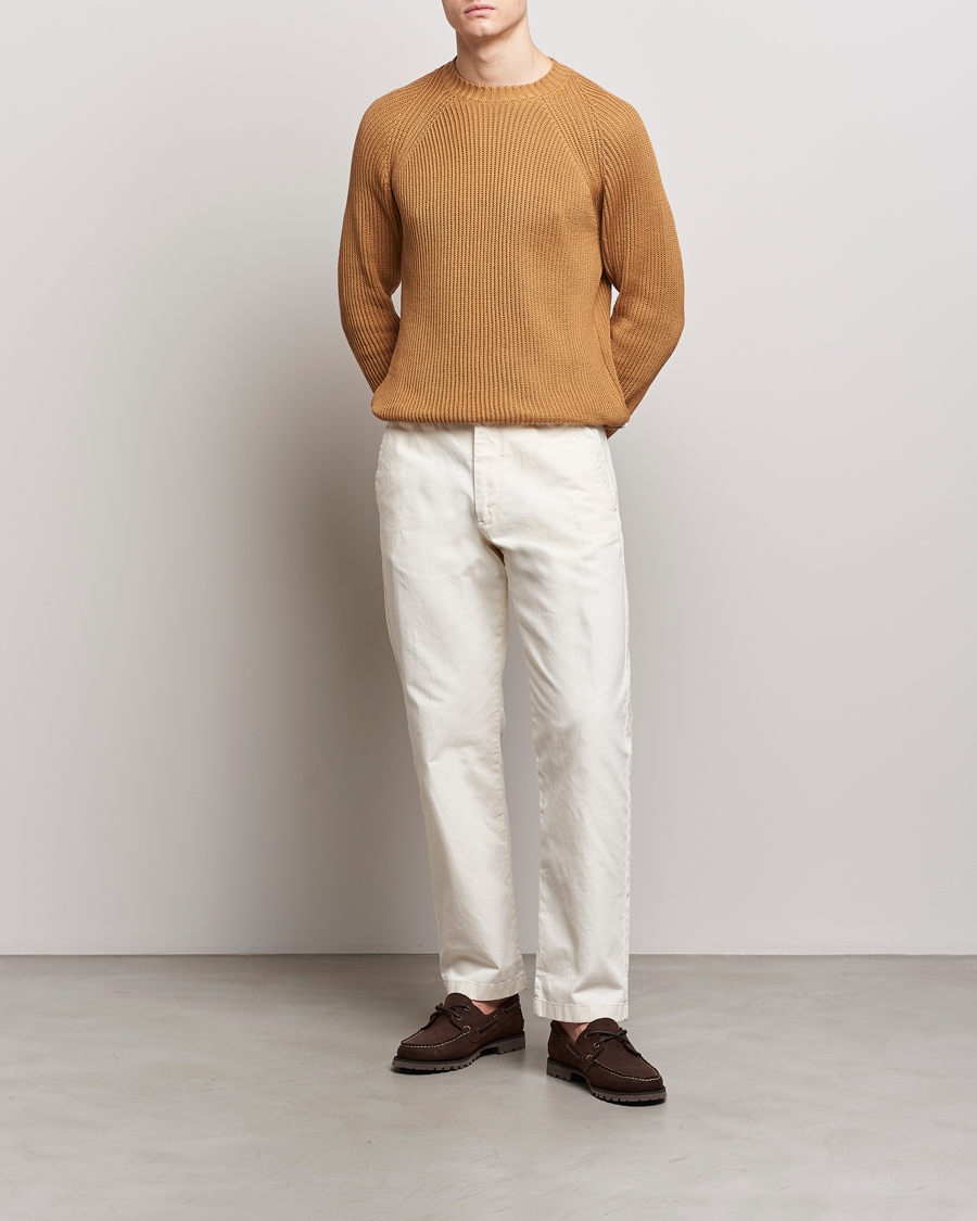 Mies | Puserot | Peregrine | Harry Organic Cotton Sweater Amber
