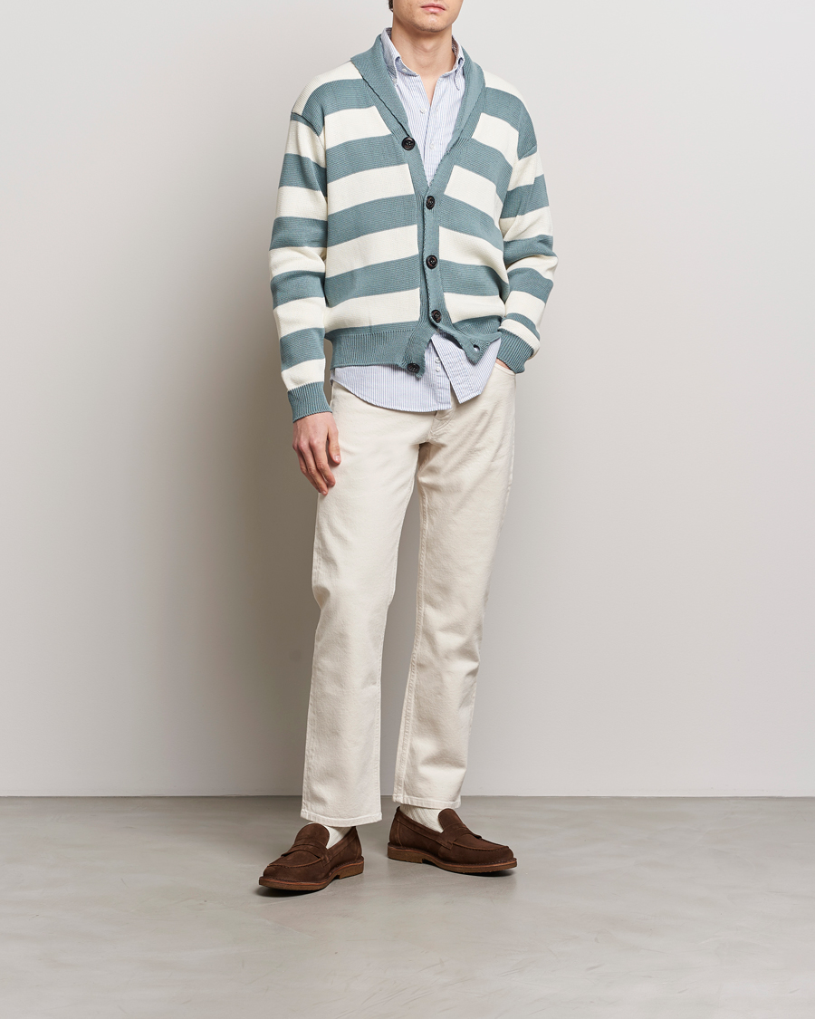 Mies | Puserot | Peregrine | Richmond Organic Cotton Cardigan Lovat