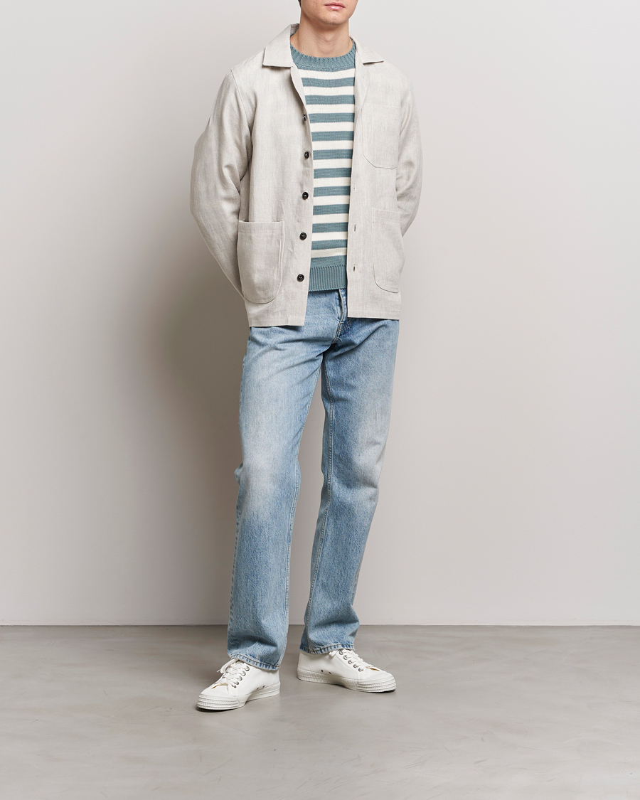 Mies | Kauluspaidat | Peregrine | Grange Linen Shacket Natural